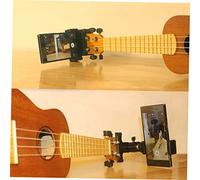 ETHZZLE 1pc Phone Holder Stand for Guitar Live Video Recording Lightweight Double Design for Horizontal Vertical Use Durable Phone Clips for Saxophone and Music