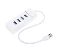 ETHZZLE 1pc Port Usb Hub Adapter High-speed Splitter Plug Play Compatibility for Laptops Peripherals Led Indicator for Connection Status Durable Usb Expansion Cable