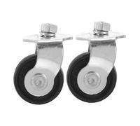 ETHZZLE 2pcs Cast Iron Caster Wheels for Hydraulic Floor Bearing Capacity Easy Installation Compatible with Various Models Essential Maintenance Parts