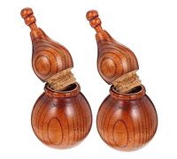 ETHZZLE 2Pcs Creative Wooden Toothpick Storage Boxes Home Toothpick Holders with Simple Design Compact Lightweight Containers for Restaurant Hotel Living Use