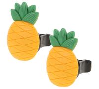ETHZZLE 2Pcs Cute Pineapple Food Simulation Car Air Vent Clips Aroma for Women Adjustable Clips for Versatile Compatibility for Fresh Car Interior Decor