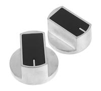 ETHZZLE 2pcs Gas Stove Control Knobs Zinc Alloy Replacement Burner Knobs for Oven Cooktop Stove Top Suitable for Gas Range Use As Cooker Buttons in Kitchen Scenario