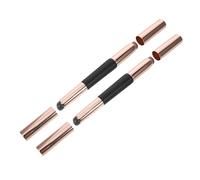 ETHZZLE 2PCS Retractable Double-ended Silicone Lip Brush with Protective Cap Portable Travel-friendly Concealer and Lipstick Applicator for Precise Makeup and Nail Art Gentle Soft Touch