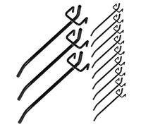 ETHZZLE 30pcs Heavy Duty Pegboard Hooks Tripod Design Construction Strong Support Compatible with Pitch Holes for Garage Supermarket Warehouse Shelving Storage