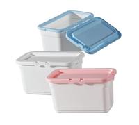 ETHZZLE 3pcs Laundry Beads Storage Box with Lids Airtight Laundry Powder Container Versatile Sundries Organizer for Washing and Snacks Sleek Modern Design