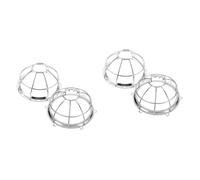 ETHZZLE 4 pcs Iron Fire Sprinkler Protector Guard Wire Detector Cover Design for Reliable Fire Alarm Protection and Damage Prevention