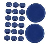 ETHZZLE 40pcs Round Disc Magnets Dark Blue Planning Magnets for Office Kitchen Refrigerator Fridge Whiteboard Locker Classroom Multipurpose for Notes Photos