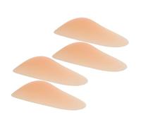 ETHZZLE 4pcs Beige Silicone Knee Pads Adhesive Protective Pads for Skating Roller Skating Snowboarding Skateboarding Dancing Unisex Medium Ergonomic Fit Fall Protection