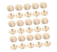 ETHZZLE 50Pcs Hollow Metal Sewing Buttons Lightweight Alloy Coat Replacement Buttons for Cardigans and Jackets Vintage Delicate Design for Secure Attachment
