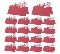 ETHZZLE 50pcs Rose Floral Wedding Seating Name Cards Printable Place Cards with Handwritten Guest Name Tags Elegant Table Place Tents for Wedding Reception Decor