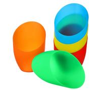 ETHZZLE 5pcs Plastic Lampshade DIY Horseshoe Lamp Shades Red Blue Yellow Easy Installation Replacement Covers for Home Lighting Decor