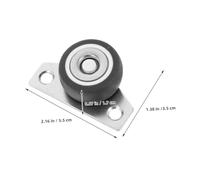 ETHZZLE 6pcs Side Mount Rollers Silent Directional Furniture Caster Wheels for Wardrobes Cabinets Bedside Tables Heavy Duty Floor Protectors