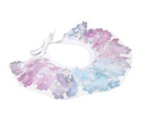 ETHZZLE Adjustable Purple Lace Pet Collar with Heart Bow Comfortable Kitten and Puppy Necklace Decorative Scarf for Cats and Dogs for Daily Wear and Photos