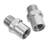 ETHZZLE Bicycle Pedal Adapter to Stainless Steel Pedal Extenders for Mountain Road Bikes Precision Thread Converter Tool for Enhanced Stability and Easy Installation