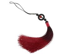 ETHZZLE Chinese Martial Arts Tassel for Tai Chi Swords Vibrant Gradient Red Hanging Pendant Traditional Decorative Accessory for Fencing and Wushu Equipment Cultural Ornament Enhancing