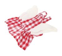 ETHZZLE Cute Small Dog Dress with Wings Sleeveless Skirt for Puppies and Kittens Breathable Soft Pet Apparel for Holidays Parties and Everyday Wear Secure Fit Prevents Slipping Red Winged