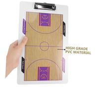 ETHZZLE Double-sided Basketball Coaching Board Portable Clipboard Dry Erase Tactical Whiteboard for Coaches Game Strategy Planning and Player Communication