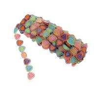 ETHZZLE Embroidery Cartoon Lace Trim Ribbon for Crafts, 15 Yards Milk Silk Fabric Ribbon for DIY ’S Clothing Decoration