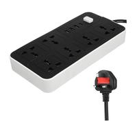ETHZZLE Extension Cord Multiple Outlets British-regulatory Wiring Board Power Strip Charging Port Household Power Outlet Random