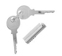 ETHZZLE Heavy Duty Refrigerator Lock Cylinder with Keys for Glass Door Display Cabinets Cold Resistant Freezer Door Lock for Supermarkets and Retail Easy Install for Fridge