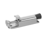 ETHZZLE Heavy Duty Zinc Alloy Spring-Loaded Bolt Latch for Double Doors Kickdown Door Stop and Gate Floor Latch Security Lock for Home Office and Commercial Use