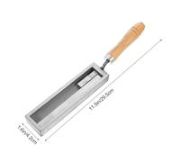 ETHZZLE Ingot Cast Iron Melting Mold with Handle for Gold Silver Refining Casting Metal Melting Slot Suitable for DIY Precious Metal Bar Making