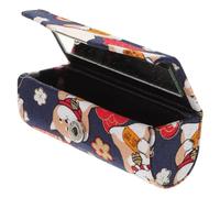 ETHZZLE Japanese Style Single Lipstick Holder with Mirror Mini Lipstick Case for Women Portable Cosmetic Storage Box for Travel and