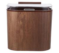ETHZZLE Large Capacity Wall-mounted Compost Pail with Lid Peel and Stick Hanging Trash Can for Kitchen Pantry Cupboard Office Space-saving Under Sink Waste Bin with Modern Design