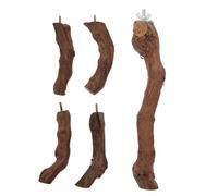 ETHZZLE Natural Vine Wood Bird Standing Rod Parrot Perch Stand Claw Grinding Branch for Cage Pet Bird Supplies