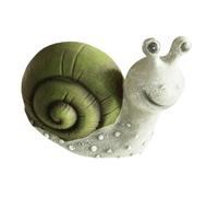 ETHZZLE Outdoor Solar Snail Sculpture Garden Decorative Resin Ornament Weatherproof Courtyard Decor DIY Landscaping Accent for Patio Lawn