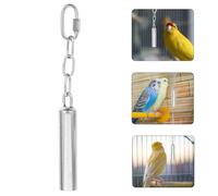 ETHZZLE Parrot Bell Small Stainless Steel Hand Shaking Bell for Birds Birdcage with Decorative Shape Easy to Install for Parakeets Cockatiels and Squirrels