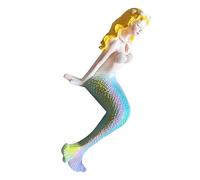 ETHZZLE Resin Mermaid Statue for Home Decor Wear Resistant Aquarium Ornament Adorable Mermaid Figurine for Garden Tabletop and Fish Tank Decoration