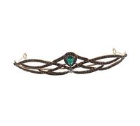 ETHZZLE Retro Headdress Crown Baroque Party Crown for Girls Festive Gold Jewelry