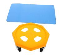 ETHZZLE Silent Portable Ab Roller with Rebound and Knee Pad Compact Core Strengthener for Abdominal and Balance Training Home Fitness Equipment for Men and Women