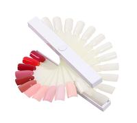 ETHZZLE Spiral Nail Color Cards Display Stand Fan-shaped Polish Holder for Nail Art Design Training and Salon Use