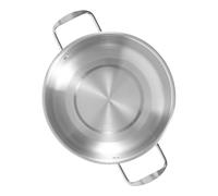 ETHZZLE Stainless Steel Ramen Noodle Pot with Ergonomic Handles Scald Multipurpose Soup and Food Storage Cooker for Indoor Kitchen and Outdoor Camping Picnic Use