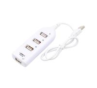 ETHZZLE Usb 2.0 4 Port Hub Usb Splitter Data Expansion Hub for Laptop Pc Computer Portable White for Xp Vista 7 8 10