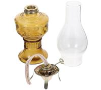 ETHZZLE Vintage Glass Kerosene Lamp Retro Oil Lantern for Home Decor Tabletop Use Sturdy Glass Craftsmanship Safe and Practical Ambient Lighting for Balcony Courtyard Bedroom and Outdoor