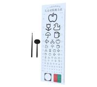 ETHZZLE Vision Test Chart for Home Use Eye Tester Board with Standardized Clear Illustrations Easy to Read Wall Mounted Eye Chart for Early Sight Screening
