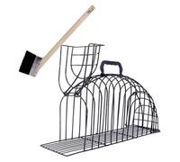 ETHZZLE Wear Resistant Metal Cat Bath Cage with Brush Reusable Pet Shower Cage for Grooming Nail Trimming and Hair Drying Suitable for Cats and Convenient Home Use