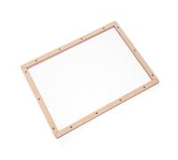ETHZZLE Wooden Papermaking Frame with Fine Mesh Screen DIY Paper Craft Mold for Handmade Paper Dried Flower Art Detachable and Reusable Deckle Mold for Home School Studio Use