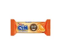 Eti CIN Orange Bite Size 96g x 25 Pack - Mini Soft Biscuit Cakes with Zesty Orange Flavour - Individually Wrapped Turkish Snacks for Lunchboxes, Office & On-the-Go