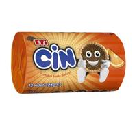 Eti CIN Orange Jelly Biscuits 10 Pack | Soft Sponge Biscuits with Zesty Orange Filling & Cinnamon | Individually Wrapped Snack Cakes | Ideal for Lunchboxes, Tea Time & On-the-Go Treats