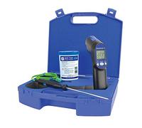 ETI infrared thermometer kit - RayTemp 8 infrared thermometer with carry case, type K penetration probe, probe wipes and battery