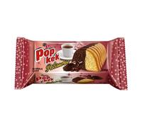 Eti Popkek Mini Cocoa 144g x 10 Pack - Soft Mini Chocolate Sponge Cakes, Individually Wrapped Turkish Snack Cakes