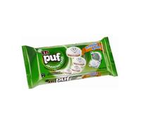 Eti Puf with Coconut 6 x 16g x 25 Pack - Light & Crispy Turkish Coconut Puffs, Individually Wrapped Snack for Kids and Adults