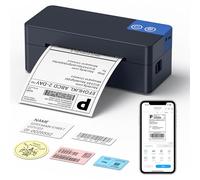 ETIKEZ Bluetooth Thermal Shipping Label Printer, Wireless 4x6 Label Printer for Small Business, Support iOS, Android, Windows and Mac, Compatible with Amazon Shopify Etsy USPS (Charcoal)