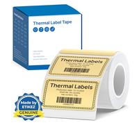 ETIKEZ Thermal Label for PM260 Printer, 1.57'' x 1.18'' (40x30mm) Thermal Tape, Waterproof, Multi-Purpose Label, 1 Roll of 230 Self-Adhesive Thermal Paper (Yellow)