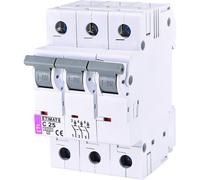 ETIMAT 6 Circuit Breaker Overcurrent Switch C 25A 3P 3M 6kA