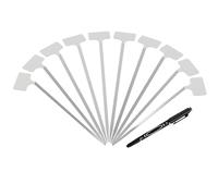 Étiquettes De Semis Réutilisables, 10 Étiquettes Réutilisables En Acier Inoxydable Pour Jardinage Extérieur Intérieur Serre Et Ferme | Étiquettes Pour Plantes Imperméables Réutilisables